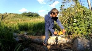 Насадка на бензопилу Короед, ширина барабана 80мм