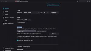How to change Firefox browser's language on Mac