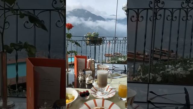 The Tremezzo breakfast on Lake Como, Italy ?? 2019