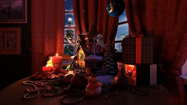 NEW! Рождественская ночь - Александр Кэтлин (3D АНИМАЦИЯ ) Лучшая Инструментальная Музыка