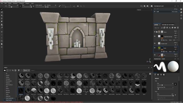 HOW I texture STYLIZED STONE in SUBSTANCE PAINTER