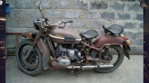 Советский тяжелый мотоцикл с коляской - Урал М-66