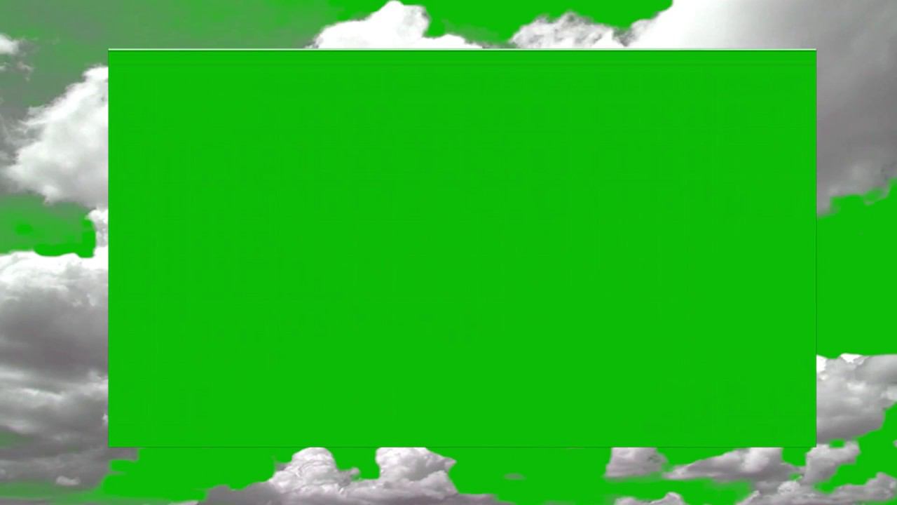 Clouds realistic animation Green Screen Футаж рамка облака Хромакей