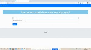 Reactjs save form data in PHP MySQL