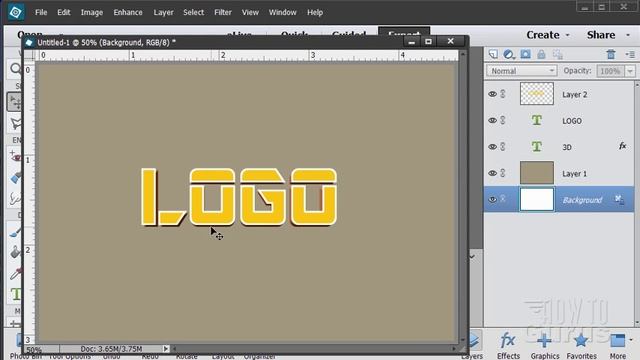 How You Can Make Fake 3D Text Effects in Photoshop Elements смотреть онлайн