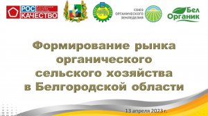 Формирование рынка органического сельского хозяйства в Белгородской области