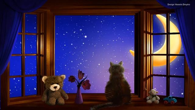 Медитация "Звёзды в окне", видео для сна и чтобы уснуть, music to put a baby to sleep смотреть онлайн