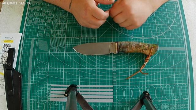 Нож "ОРЕЛ" сталь К340 Bohler (62 ед.) мастерская "ЯСТРЕБОВА", г. Ворсма (видео от 22.08.22 г.) смотреть онлайн