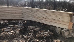 Дача в стиле Барнхаус начало строительства.