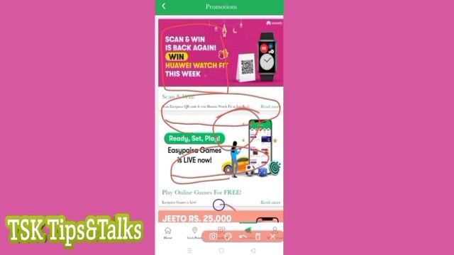Scan and win Huawei Fit watch with easypaisa|| How to Scan QR code in Easypaisa||