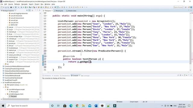 Java 8 Predicate Example | Java Predicate Functional Interface Example | Lambda Expression | Hindi смотреть онлайн