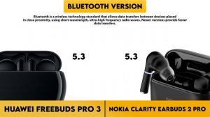 Huawei Freebuds Pro 3 vs Nokia Clarity Earbuds 2 Pro Comparison