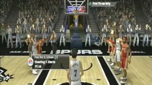 NBA Live 08 PlayStation 2 Gameplay - Spurs Vs. Cavs