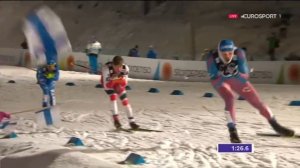 Лыжи. Чемпионат мира. Лахти. Мужчины.. Спринт. Свободный стиль. Финал. Устюгов - второй.