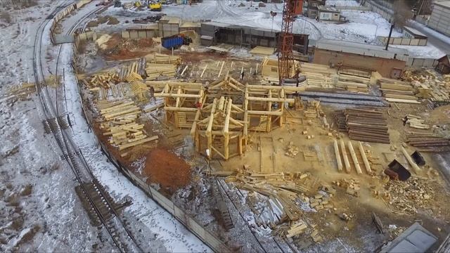 Кедровый терем с высоты о производстве [Кедровый Терем]