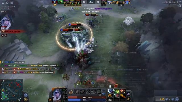 dota 2! учимся играть.2023.идем к 100 часам игры и немного Custom Hero Chaos смотреть онлайн