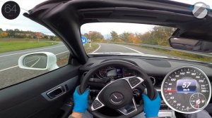 Mercedes Benz SLC 200 R172 (2019) AUTOBAHN POV TOP SPEED ?