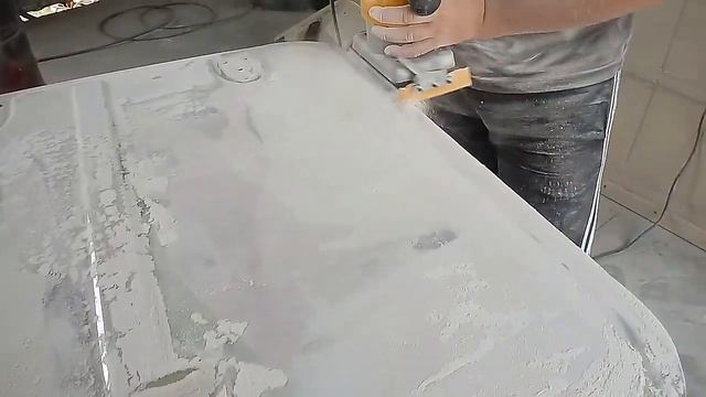 concluímos a aplicação e lixamento da massa vídeo 05 da Reforma toyota bandeirante смотреть онлайн