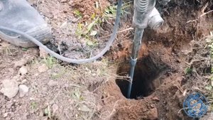 Бъём глубинное заземление. 16 Метров