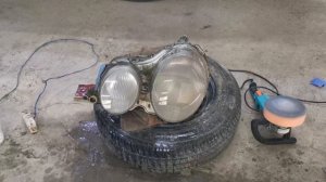 Полировка фар w210