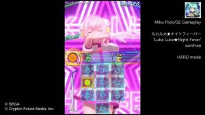 [Miku Flick/02 Gameplay] ルカルカ★ナイトフィーバー 'Luka Luka★Night Fever' [Hard]