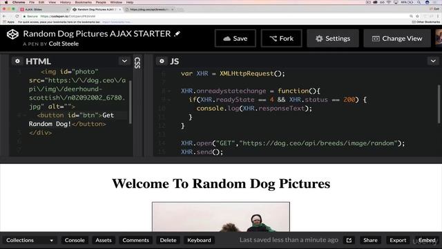 075 AJAX Workflow Building The Random Image App
