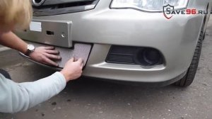 Защита радиатора на Nissan Almera (Ниссан Альмера) 2013-2014 г.в.