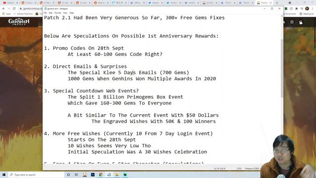 NEW Genshin 1st Year Anniversary LIVESTREAM! FREE Raffle  Loots!  Genshin Impact