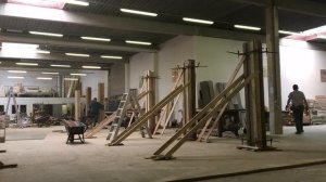 Опалубка колонн, подготовка