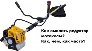 Смазка редуктора мотокосы. КАК? ЧЕМ? КАК ЧАСТО?