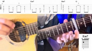 ‘Seven’ (Jungkook feat. Latto) - Fingerstyle Guitar Tutorial with Tabs + Chords