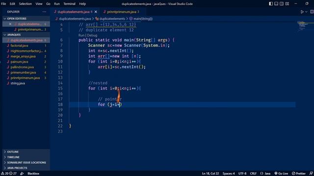 Finding Duplicate Elements in Java Arrays | @Visual_Coder
