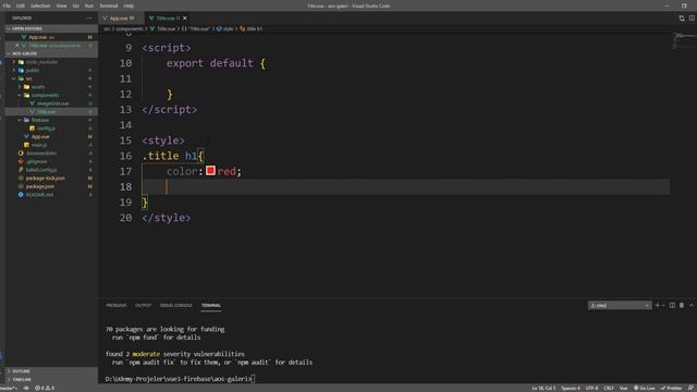 3 - Uygulama Başlığını Oluşturma [Galeri App] [VUE 3 ve FIREBASE] смотреть онлайн
