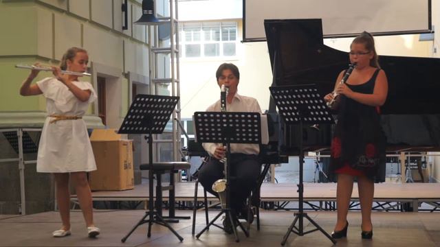 Ева Баркова, Стефания Лопухина и Антон Прищепа.А.Томази. Концерт на открытом воздухе смотреть онлайн