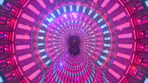 Фон неоновые огни туннель частицы | Фон туннеля 4k 60fps