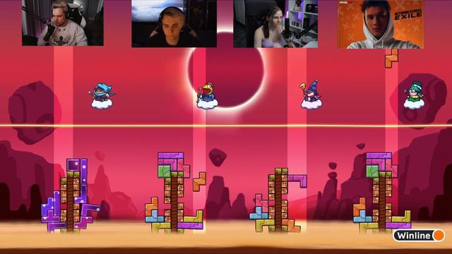 GUACAMOLEMOLLY играет в Tricky Towers / Mokrivsyi, Exile, Leron_Baron