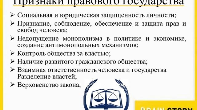 6.5.2 Признаки правового государства смотреть онлайн