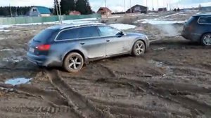 Ауди А6 С6 Quattro Allroad 3.2 fsi полный привод в действии