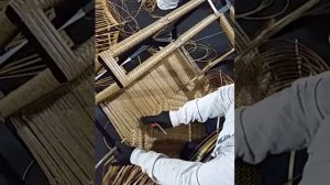 Плетем ромб из искусственного ротанга