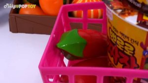 Baby sharks cooks Black Noodle | PinkyPopTOY