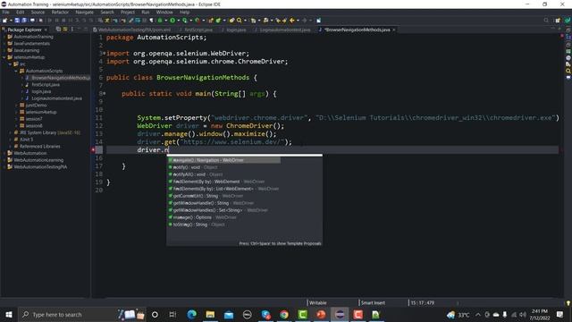 Selenium WebDriver with Java Tutorial 8 - How to automate browser navigations |Selenium WebDriver