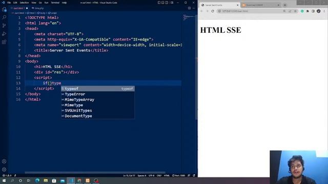 ?HTML SSE Tutorial 2022 | Create HTML SSE API | HTML Server-Side Event API Tutorial | SimpliCode