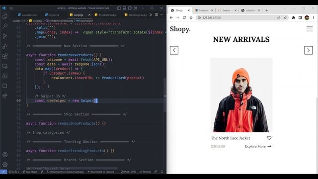 Responsive Clothing Website using HTML, CSS & JavaScript смотреть онлайн