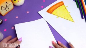 DIY СКВИШИ ИЗ БУМАГИ 3D | Сквиши ПИЦЦА | Игрушки антистресс Squishy