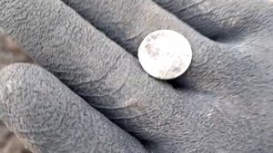 Найдена монета золотой орды медный пул чекан Сарая ал-Джадид и Гюлистана 742-780/1341-1378 гг.