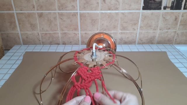 Макраме | Оплетаем каркас от старой люстры смотреть онлайн