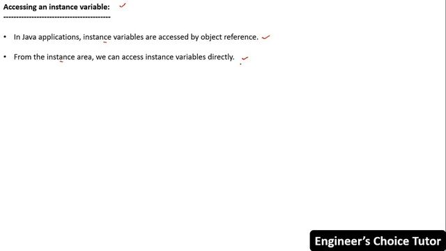 Instance Variable in Java | Java Programming Language | Java