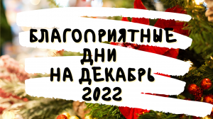 Благоприятные дни на декабрь 2️⃣0️⃣2️⃣2️⃣ для всех знаков зодиака от астролога Таши Игошиной