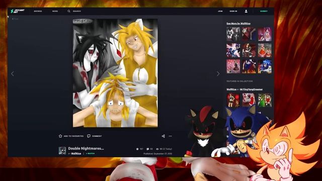 I REACT to Sonic.exe and Shadow.exe Visit Deviant Art! - FLEETXE YES!! смотреть онлайн