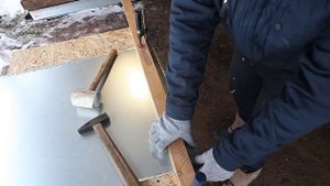 Поддон из оцинкованного железа своими руками без листогиба!